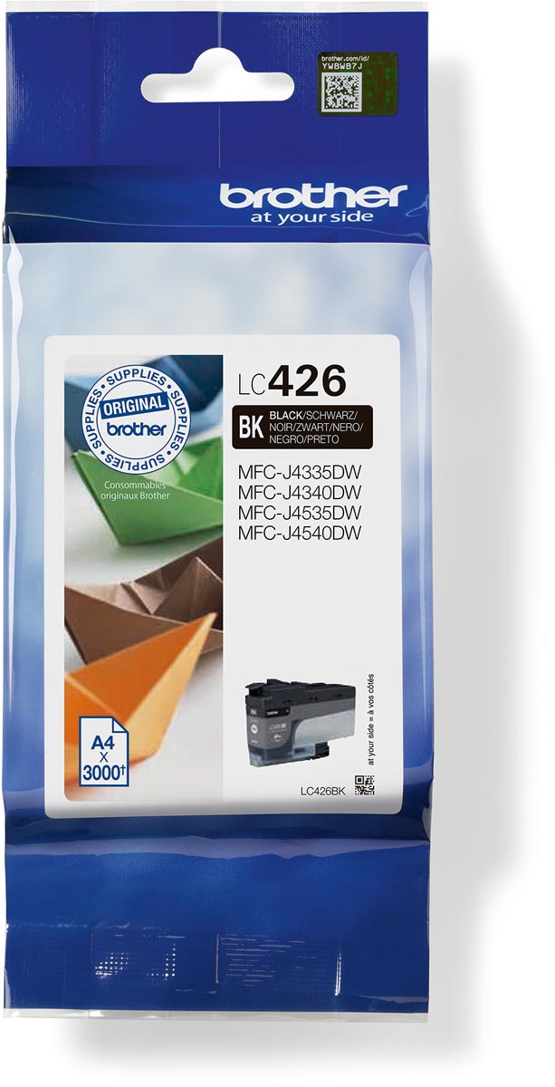 Brother inktcartridge, 3.000 pagina&apos;s, OEM LC-426BK, zwart afbeelding