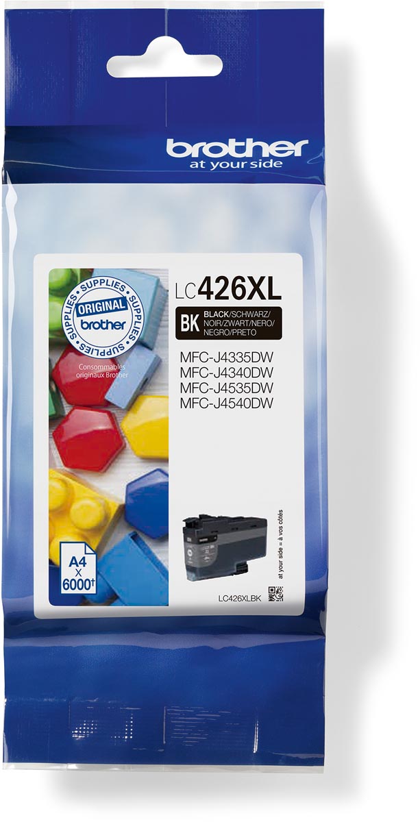 Brother inktcartridge, 6.000 pagina&apos;s, OEM LC-426XLBK, zwart afbeelding