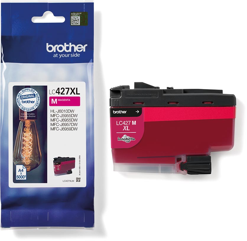 Brother inktcartridge, 5.000 pagina&apos;s, OEM LC-427XLM, magenta afbeelding