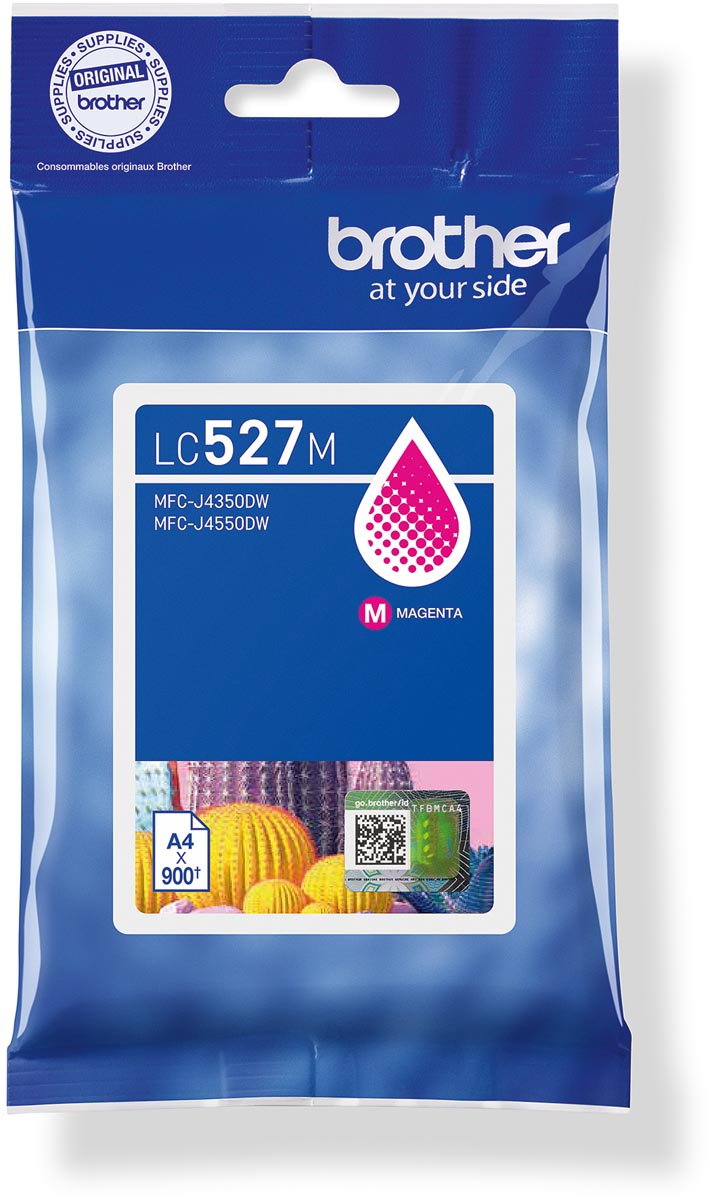 Brother inktcartridge, 900 pagina's, OEM LC-527M, magenta