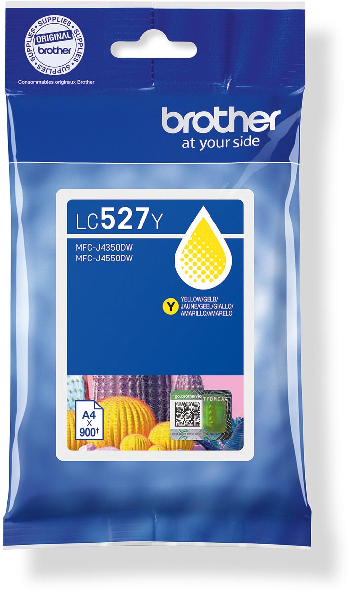 Brother inktcartridge, 900 pagina's, OEM LC-527Y, geel