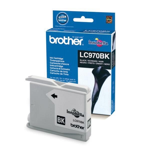 Brother inktcartridge, 350 pagina&apos;s, OEM LC-970BK, zwart afbeelding