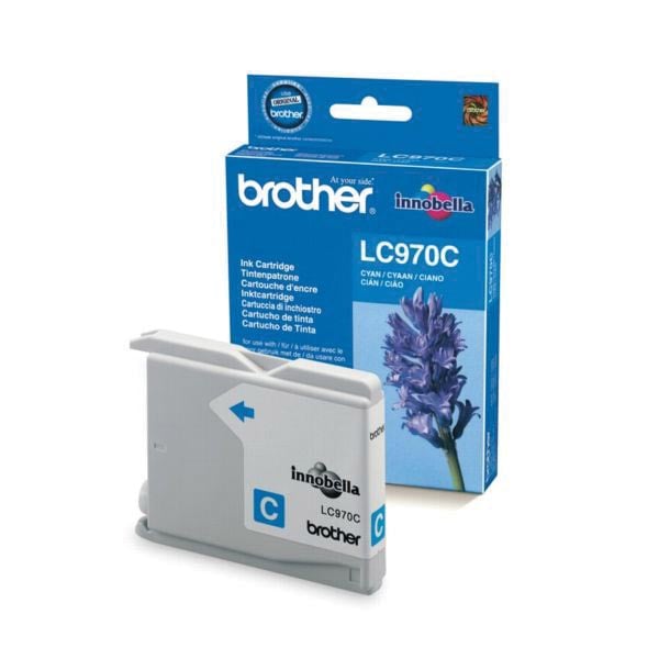 Brother inktcartridge, 300 pagina&apos;s, OEM LC-970C, cyaan afbeelding