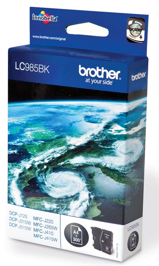 Brother inktcartridge, 300 pagina&apos;s, OEM LC-985BK, zwart afbeelding