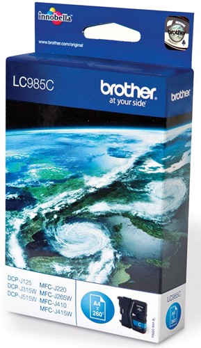 Brother inktcartridge, 260 pagina's, OEM LC-985C, cyaan