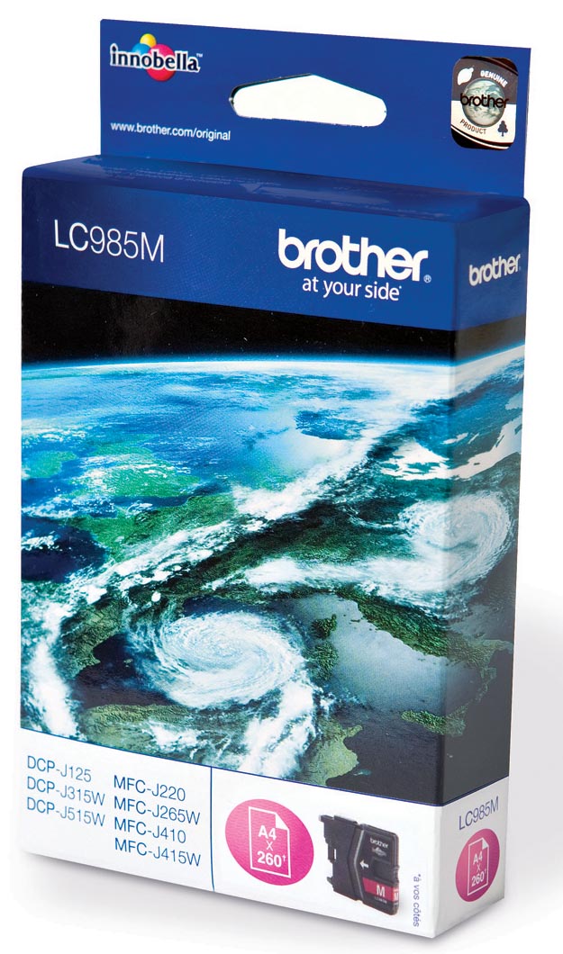 Brother inktcartridge, 260 pagina&apos;s, OEM LC-985M, magenta afbeelding