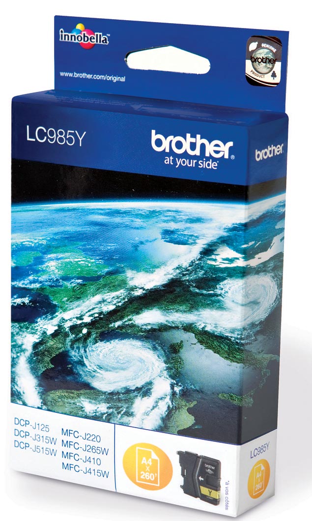 Brother inktcartridge, 260 pagina&apos;s, OEM LC-985Y, geel afbeelding