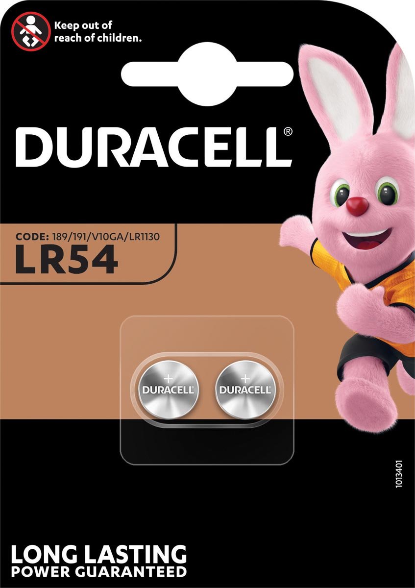 Duracell knoopcel Electronics LR54, blister van 2 stuks afbeelding