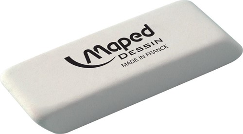Maped gomme Dessin, medium, blanc, boîte de 40 pièces-2