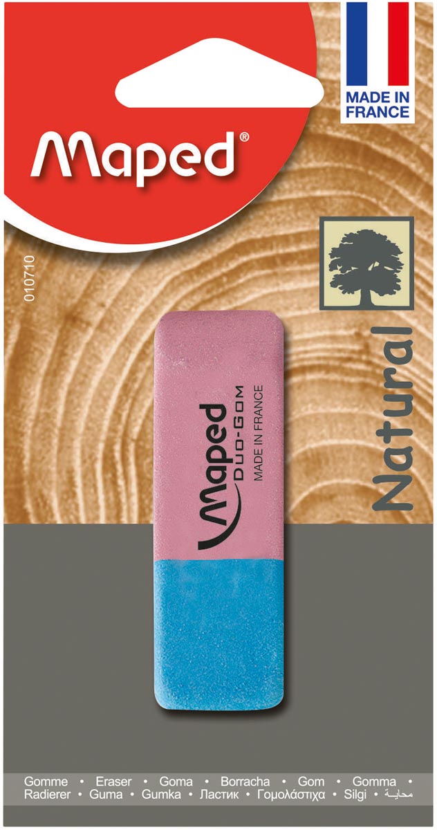 Maped gum Duo-Gom, large, blister van 1 stuk