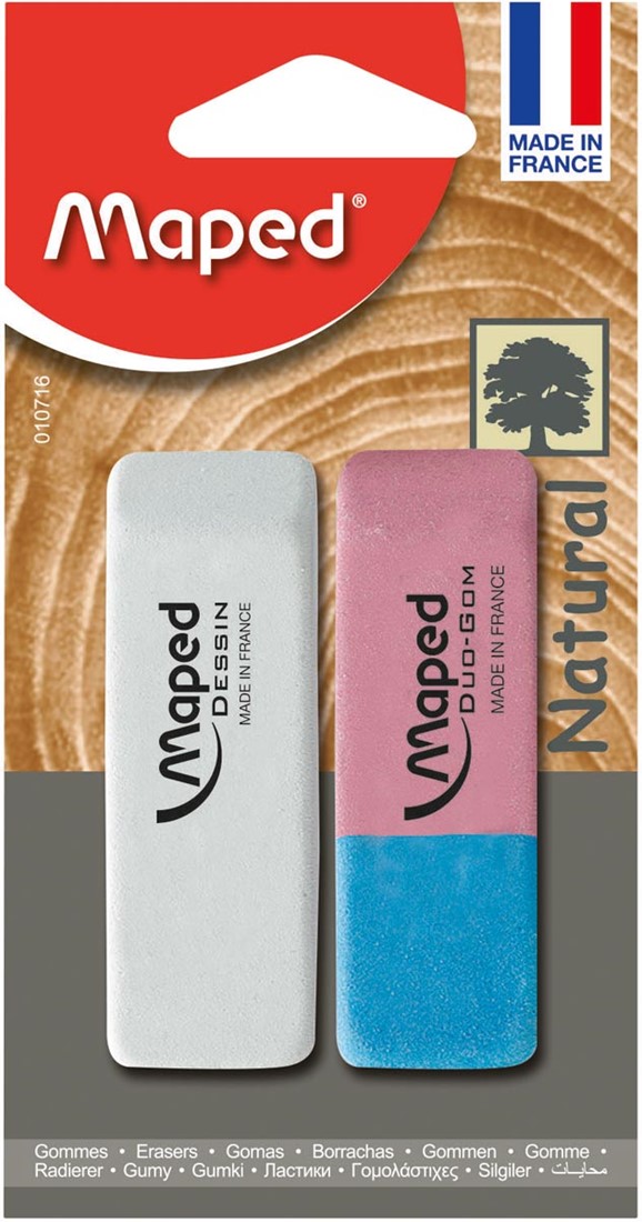 Maped Gomme Dessin Gomme Duo Gom Sous Blister Bij Vindiq Office