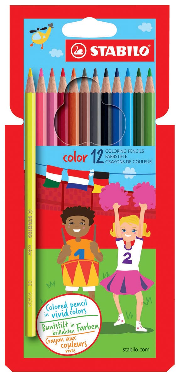 STABILO Color kleurpotlood, kartonnen etui van 12 stuks afbeelding