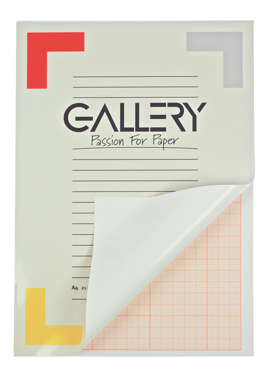 Gallery millimeterpapier, ft 21 x 29,7 cm (A4), blok van 50 vel afbeelding