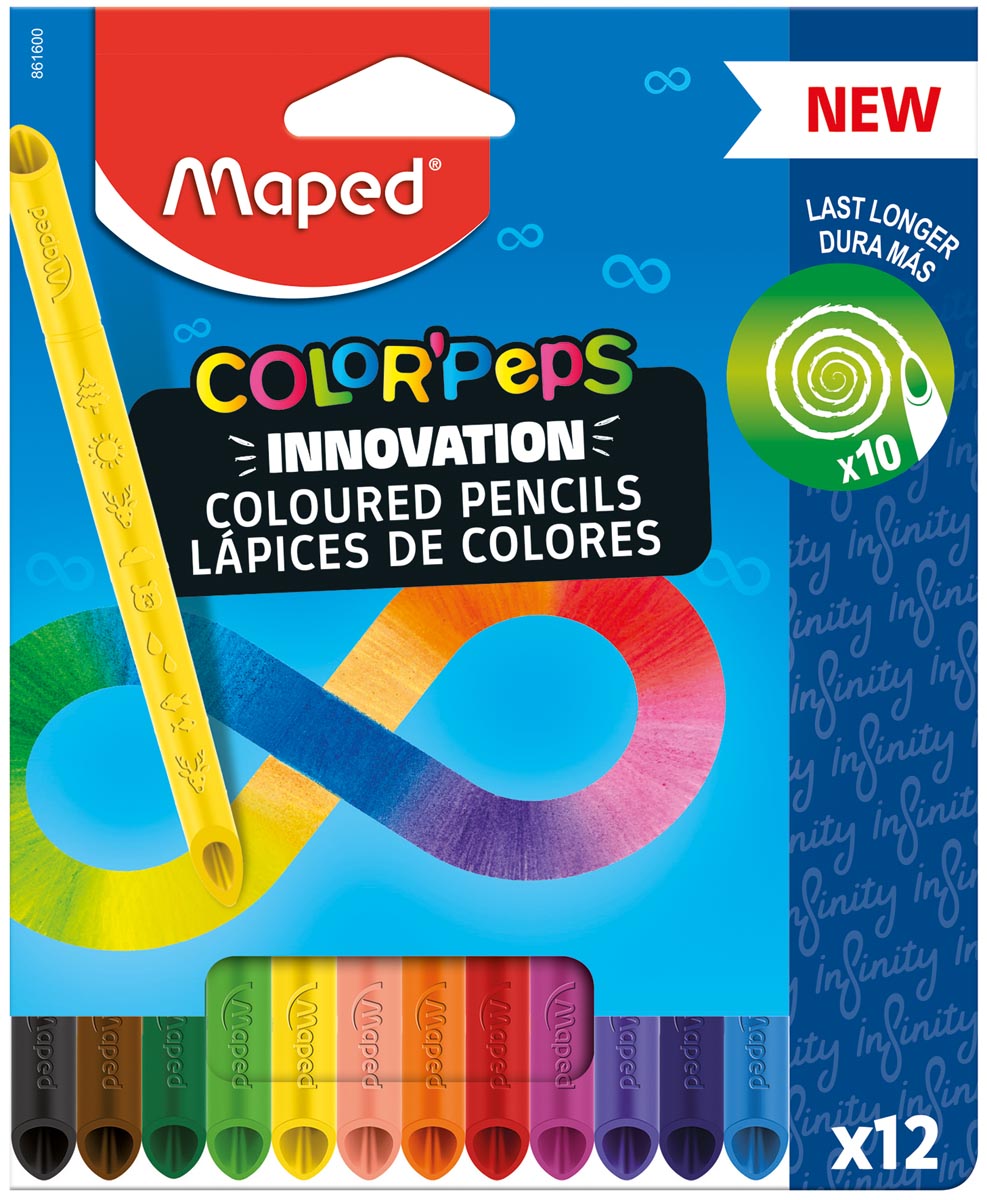 Maped Color'Peps Infinity kleurpotlood, 12 potloden Maped Color'Peps Infinity kleurpotlood, 12 potloden