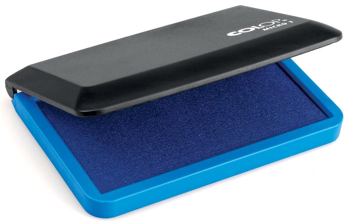 Colop tampon encreur Micro ft 5 x 9 cm, bleu bij VindiQ Office