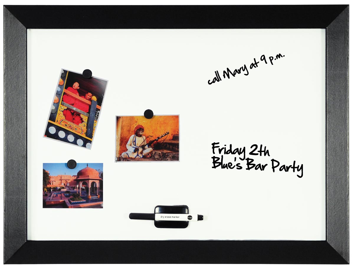 Bi-Office Kamashi magnetisch whiteboard met zwart kader