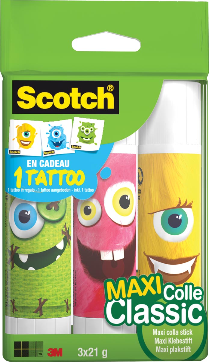 Scotch Lijmstift Monster 21 G Blister Van 3 Stuks huismerk kopen in de aanbieding Scotch Lijmstift Monster 21 G Blister Van 3 Stuks huismerk kopen in de aanbieding