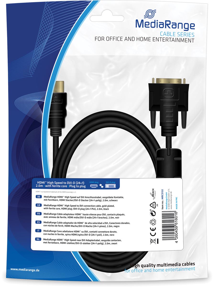 Hdmi High Speed Naar Dvi Adapterkabel Vergulde Contacten Met Ferrietkern Stekkerdvi D Stekker huismerk kopen in de aanbieding Hdmi High Speed Naar Dvi Adapterkabel Vergulde Contacten Met Ferrietkern Stekkerdvi D Stekker huismerk kopen in de aanbieding
