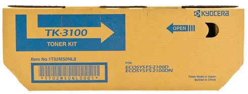 Kyocera Toner Kit TK3100 - 12500 pagina&apos;s - 1T02MS0NL0 afbeelding