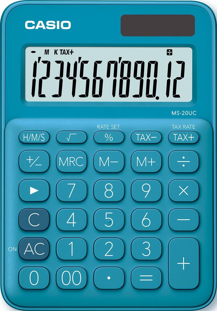 Casio Bureaurekenmachine Ms 20Uc Blauw huismerk kopen in de aanbieding Casio Bureaurekenmachine Ms 20Uc Blauw huismerk kopen in de aanbieding