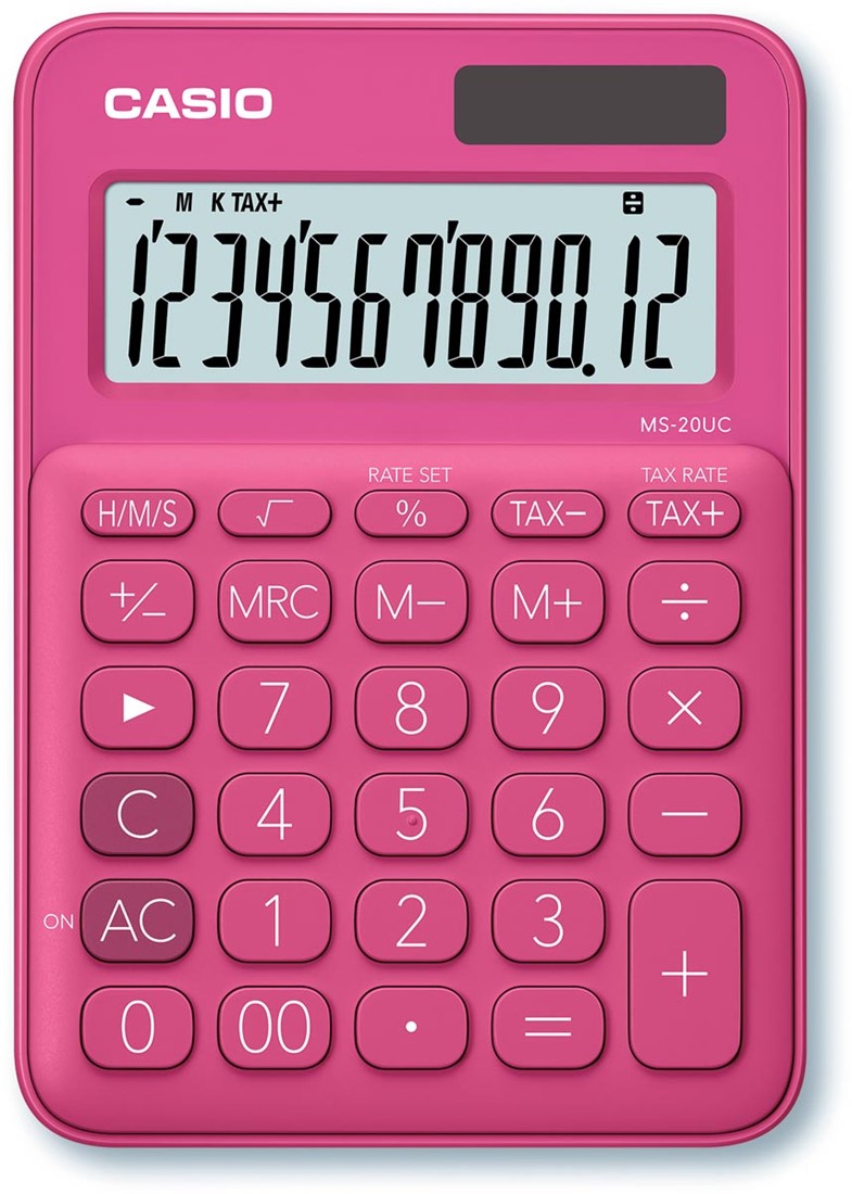 Casio Calculatrice De Bureau Ms 20uc Rouge Bij Vindiq Office
