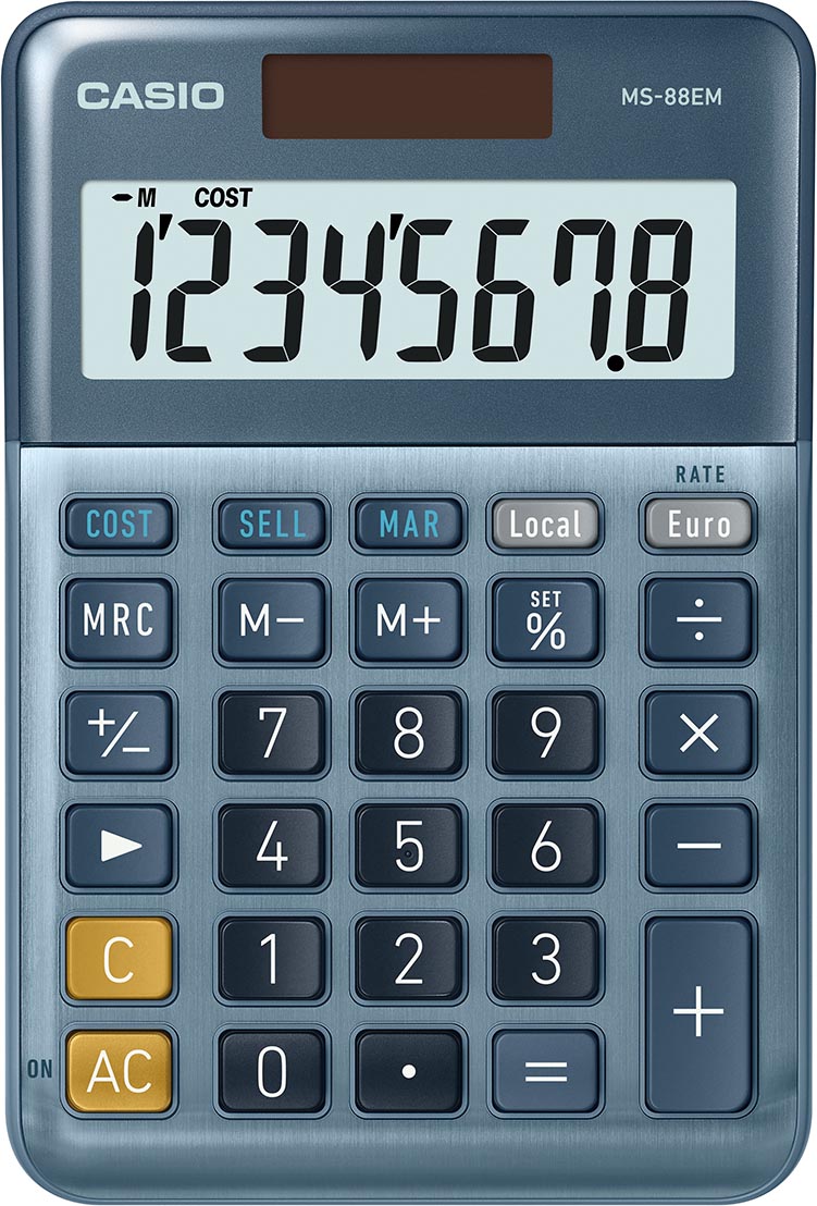 Casio Bureaurekenmachine MS-88EM afbeelding