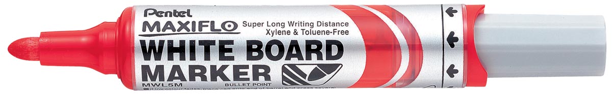 Pentel whiteboardmarker Maxiflo rood afbeelding