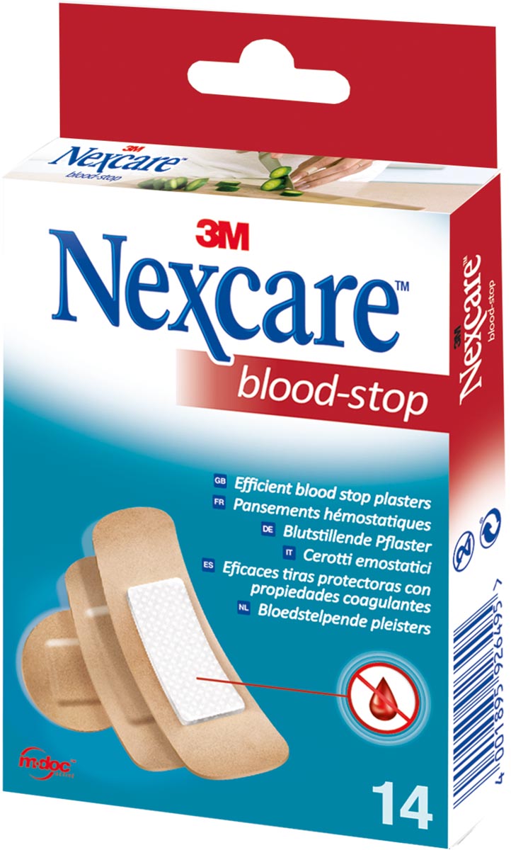 3M bloedstelpende pleister Nexcare Blood-Stop, pak van 14 stuks afbeelding