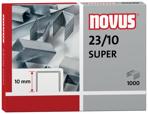 Novus nietjes 23/10, doos met 1000 nietjes afbeelding