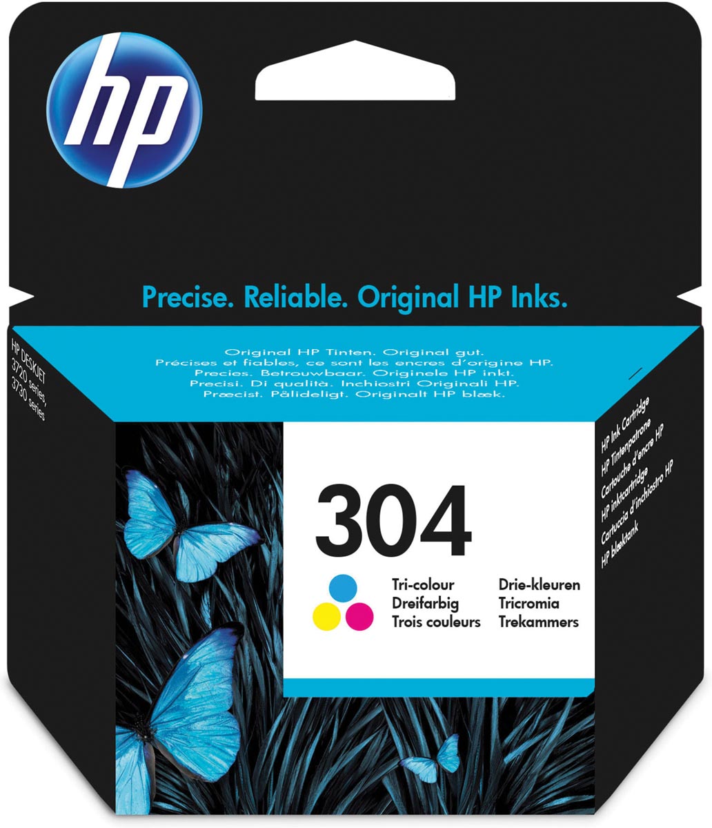 HP inktcartridge 304, 100 pagina&apos;s, OEM N9K05AE, 3 kleuren afbeelding