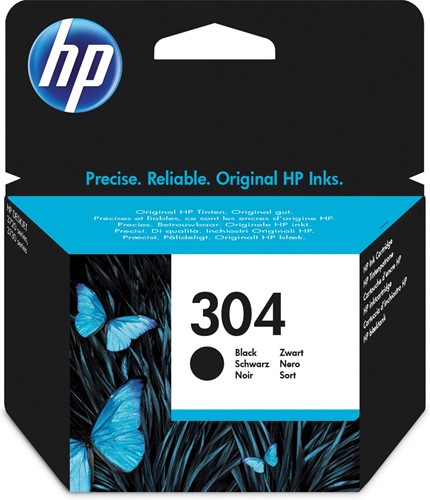 HP inktcartridge 304, 120 pagina's, OEM N9K06AE, zwart
