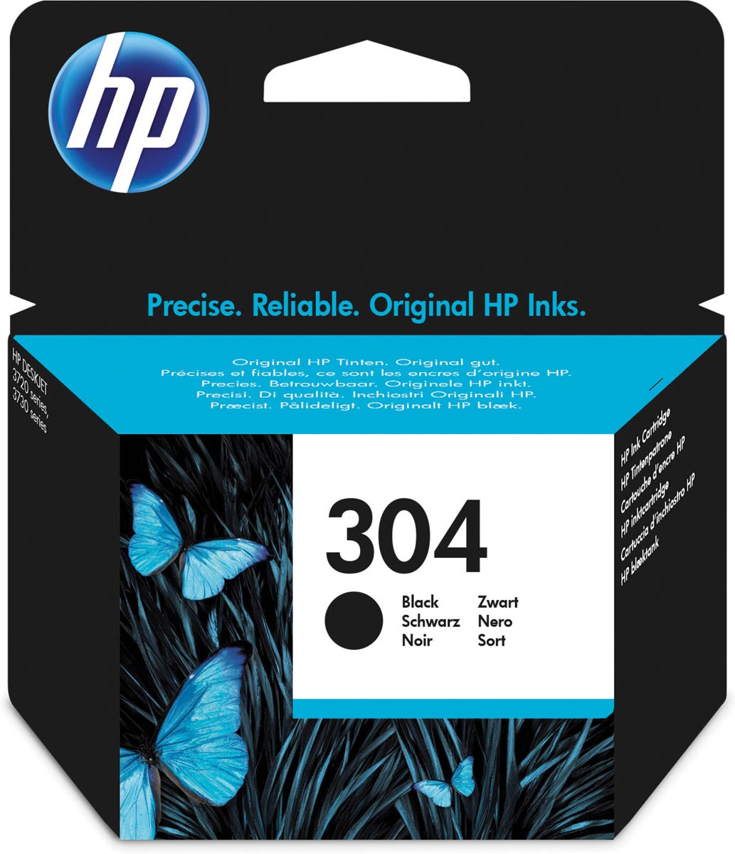 HP inktcartridge 304, 120 pagina&apos;s, OEM N9K06AE, zwart afbeelding