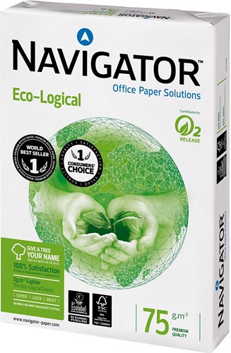 Navigator Eco-Logical papier d'impression, ft A4, 75 g, paquet de 500 feuilles-2