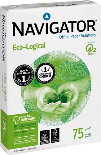 Navigator Eco-Logical papier d'impression, ft A4, 75 g, paquet de 500 feuilles-3