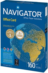 Navigator Office Card papier de présentation, ft A4, 160 g, paquet de 250 feuilles