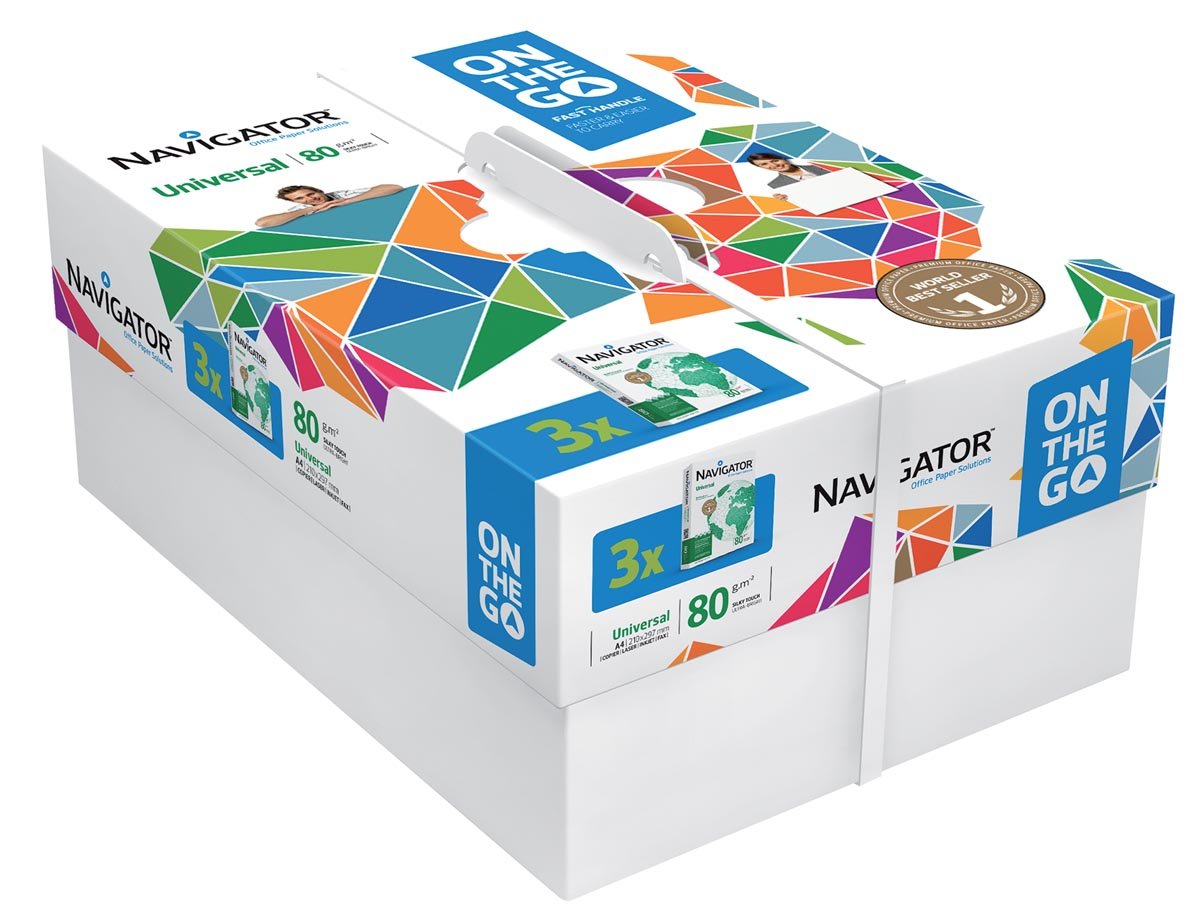 Navigator On The Go printpapier ft A4, 80 g, pak van 500 vel Navigator On The Go printpapier ft A4, 80 g, pak van 500 vel