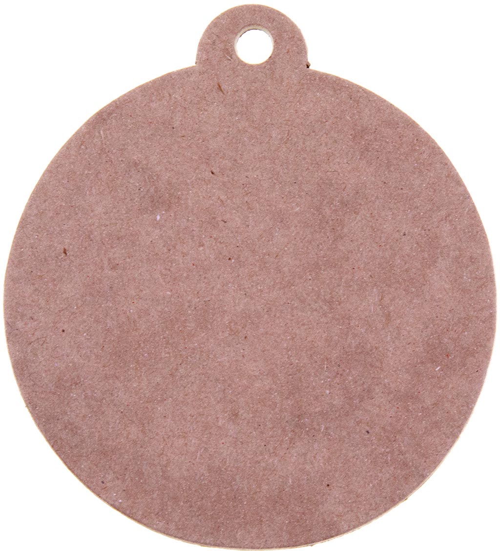 Bouhon extra sterke kartonnen figuren eco Kerstbal, diameter 70mm, pak van 4 stuks afbeelding