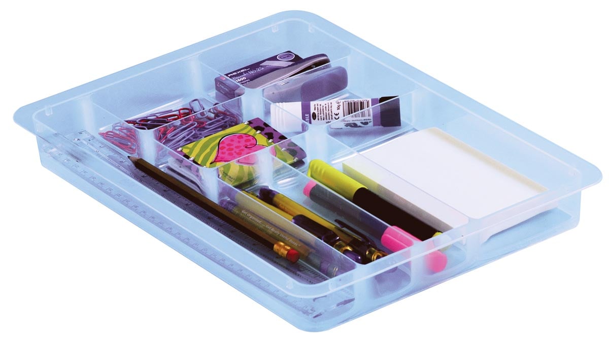 Really Useful Box, office divider met 8 vakjes voor 4 liter of 9 liter, transparant afbeelding