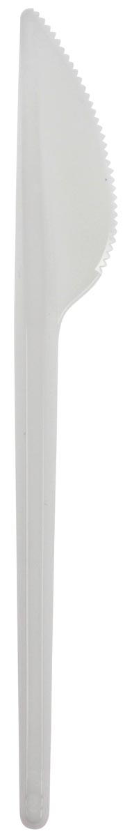 Mes uit polystyreen, wit, 16,4 cm, pak van 100 stuks