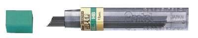 Pentel potloodstiften, 0,7 mm, HB, etui van 12 stuks afbeelding