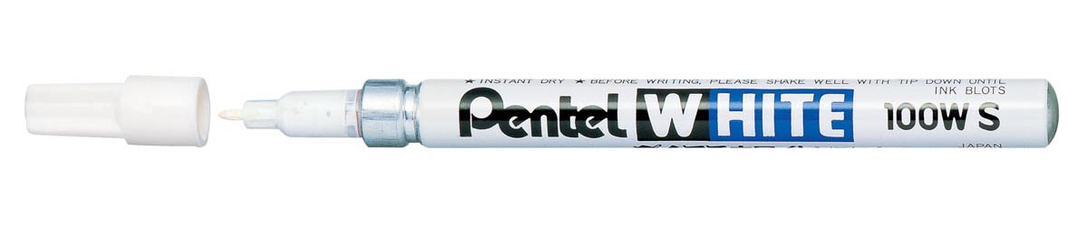 Pentel Paint Marker White schrijfpunt 2 mm, schrijfbreedte 1,8 mm