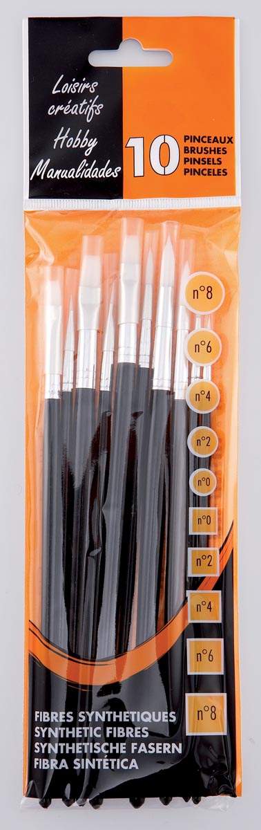 Hobbypenseel, set van 10 afbeelding