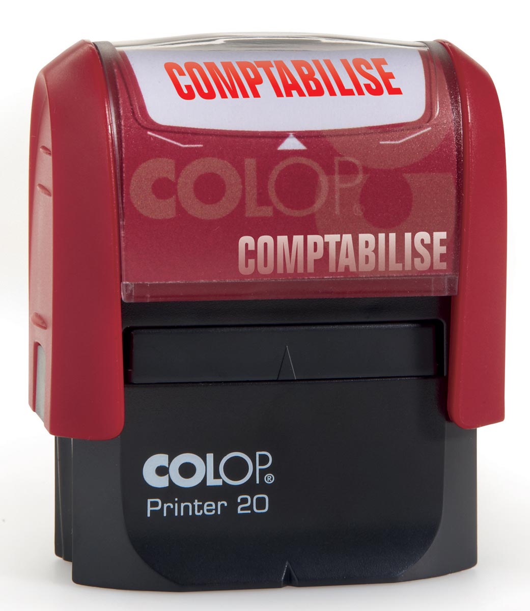Colop formulestempel Printer tekst COMPTABILISÉ