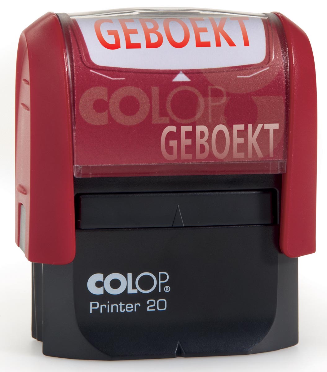 Colop formulestempel Printer tekst GEBOEKT
