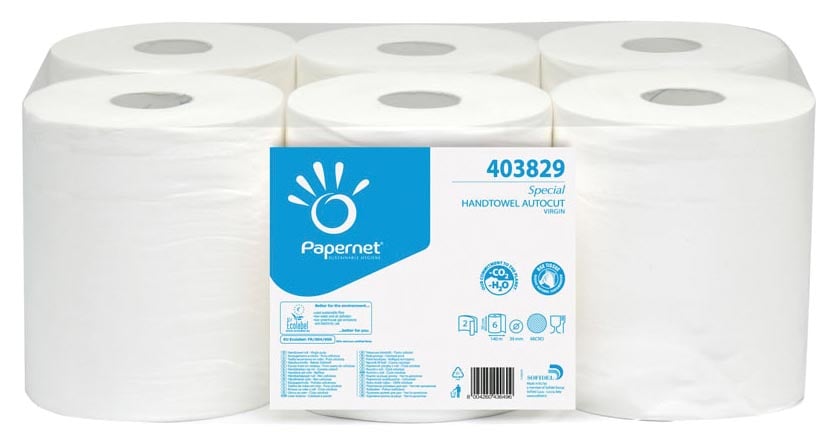 Papernet handdoekrol Special, 2-laags, 140 meter, pak van 6 rollen afbeelding
