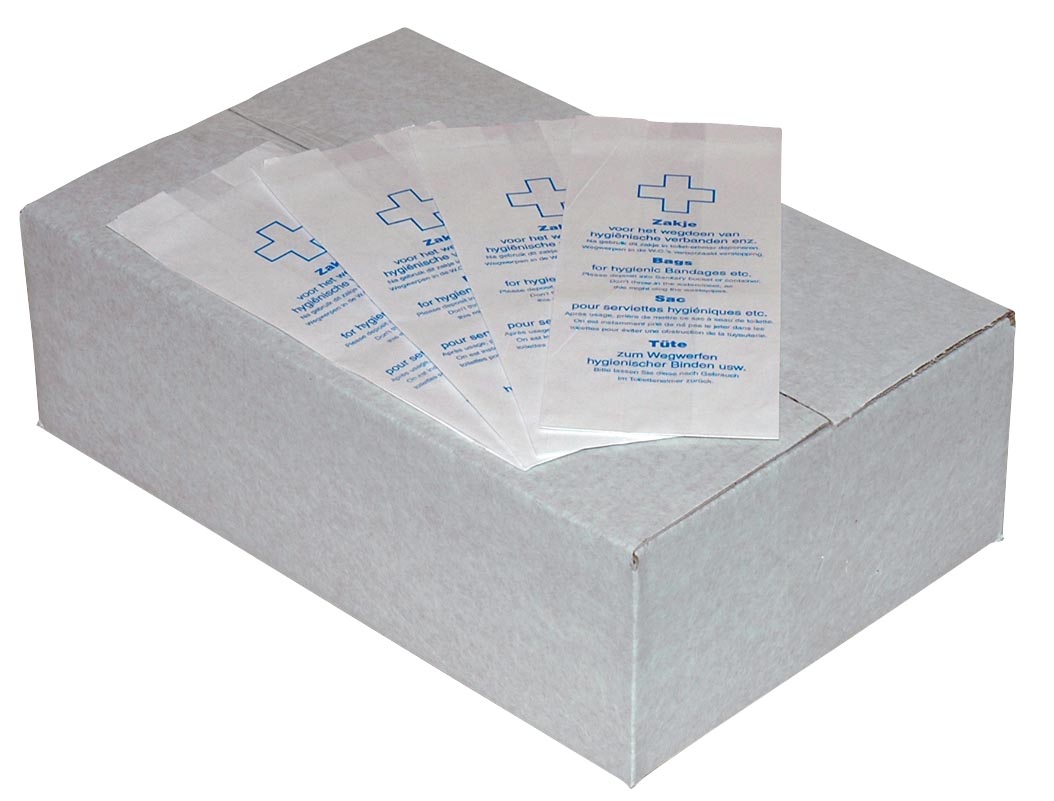Europroducts hygiënezakjes, wit, pak van 1000 stuks