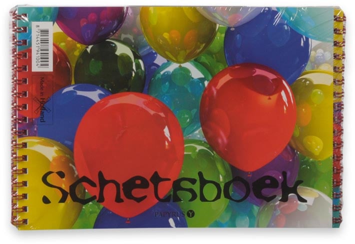 Wh Schetsboek ballon - 20 vel - A5 - 120g/m2 - wit tekenpapier