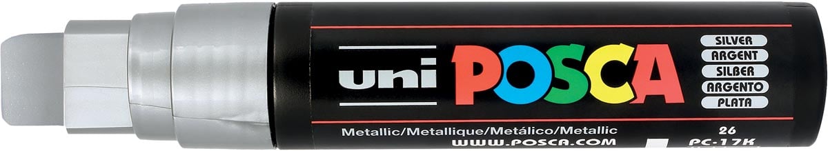 Posca paintmarker PC-17K zilver 5 stuks