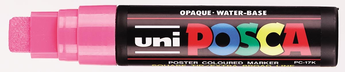 Uni POSCA paintmarker PC-17K, 15 mm, roze afbeelding