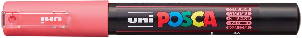 Uni POSCA paintmarker PC-1MC, 0,7 - 1 mm, koraalrood afbeelding